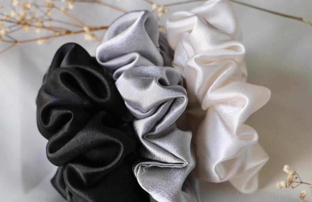 Natural Silk Scrunchies