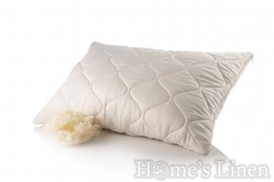 Възглавница с памучен сатен и сурова вълна "Cotton & Wool", the Woolland