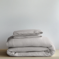 Долен постелъчен чаршаф 100% Френски пран лен 185гр/кв.м. "Каменно сиво", Natural Linens Collection