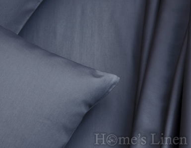 Луксозен долен чaршаф с ластик за кръгла спалня памучен сатен, 100% памук 300 нишки Premium Collection - различни цветове