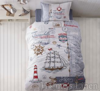 Kid's Bed Linen Set 3 parts 100% cotton  "Sailife"