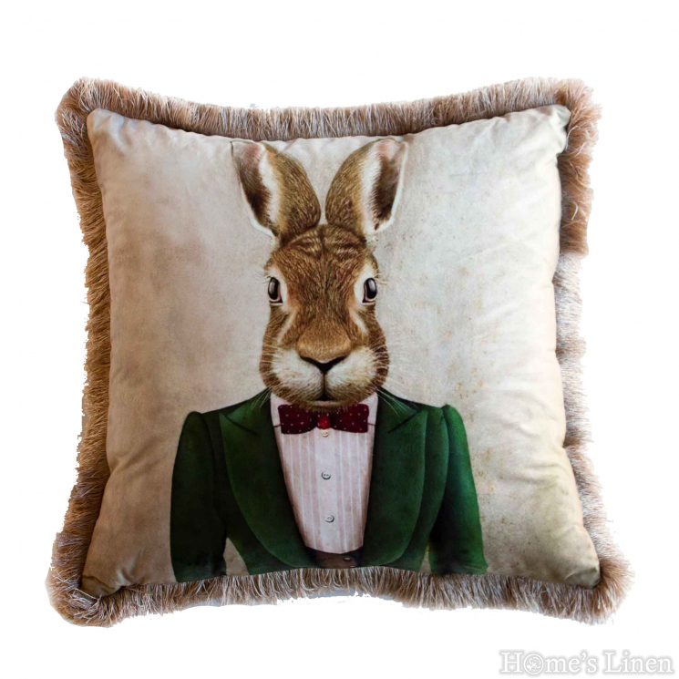  Decorative pillow  "EY243 Rabbit", Mika Velvet