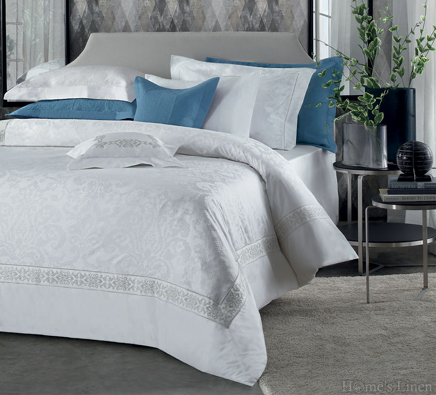 Luxury Bed Linen Set, 100% Pima cotton jacquard with embroidery Valencia,  Valeron