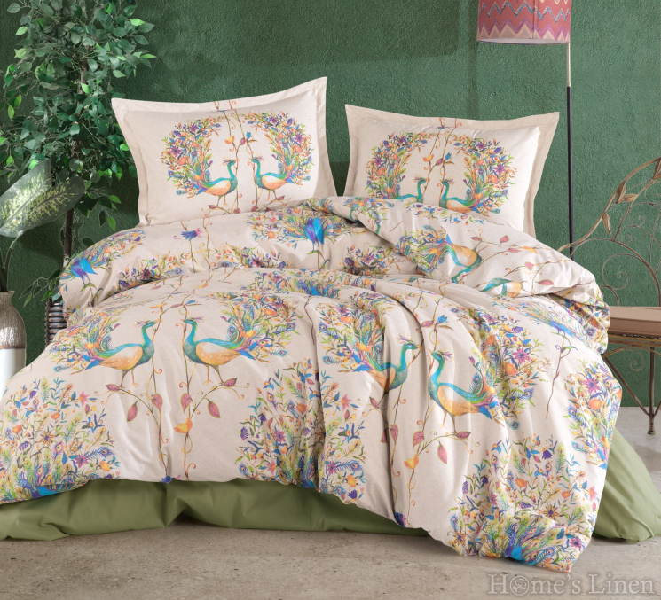 Спален комплект 100% памук "Pavone" V1 Green