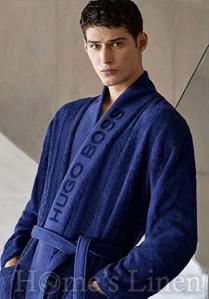 Luxury Bathrobe 100% Egyptian Cotton "Plain Kimono", Hugo Boss
