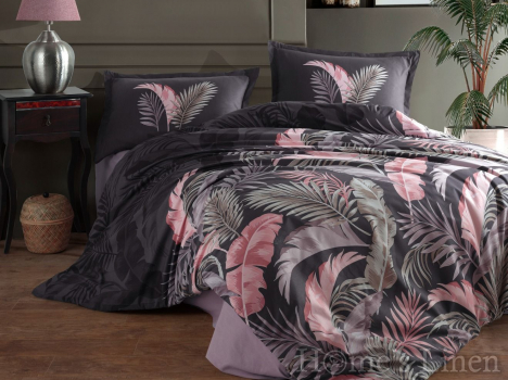 Спален комплект 100% памук "Hena", V1 Anthracite Спален комплект 100% памук "Hena", V1 Anthracite