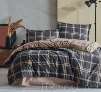 Copy of Copy of Copy of Copy of Copy of Copy of Copy of Copy of Bed Linen set cotton sateen, 100% cotton "Marsela" V6 Dark Brown, MIKA