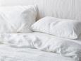 Pillowcase 100% Natural Len "Lace White", Natural Linens Collection