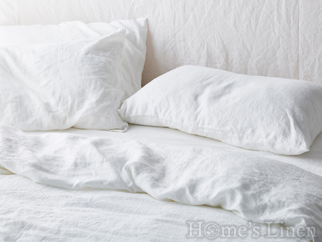 Калъфка за възглавница 100% Френски пран лен 165гр/кв.м. "Арктика", Natural Linens Collection