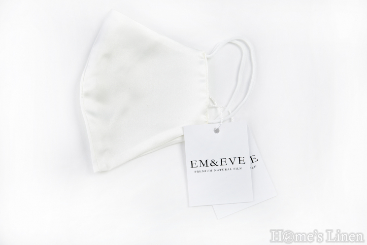 Маска за лице от 100% естествена коприна "Ivory", EM&EVE