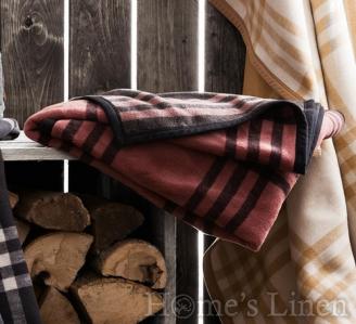 Blanket "Arlington Marsala", Biederlack