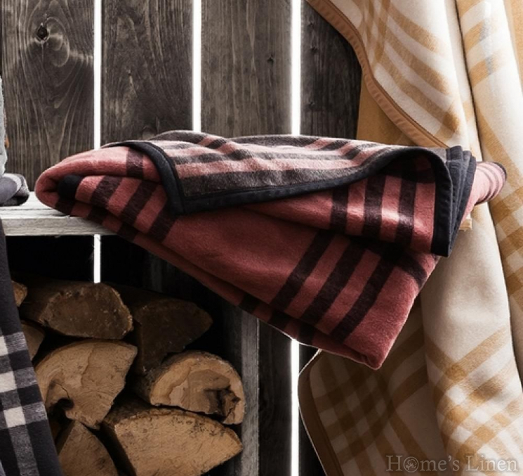Blanket "Arlington Marsala", Biederlack