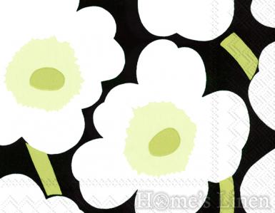 Дизайнерски салфетки на стилизирани цветя 20бр "Unikko" Marimekko, IHR - различни цветове