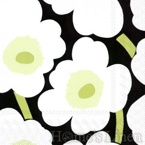 Дизайнерски салфетки на стилизирани цветя 20бр "Unikko" Marimekko, IHR - различни цветове