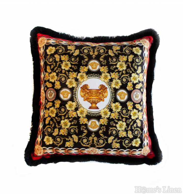 Decorative pillow  "EY233 Black", Mika Velvet