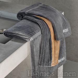 Луксозна хавлиена кърпа 100% памук Boss "Tennis Stripe Black"