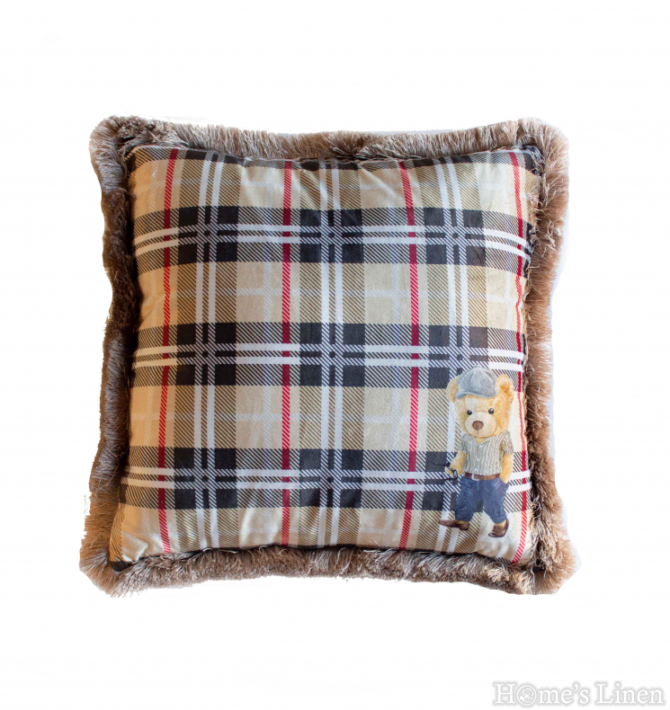 Decorative pillow  "EY260 Bear", Mika Velvet