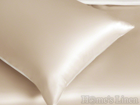 Луксозен долен постелъчен чаршаф 100% естествена коприна от буби EM&EVE, Royal Silk Collection