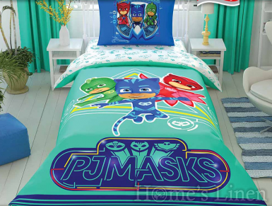 Детски спален комплект 100% памук "PJ Masks Move"