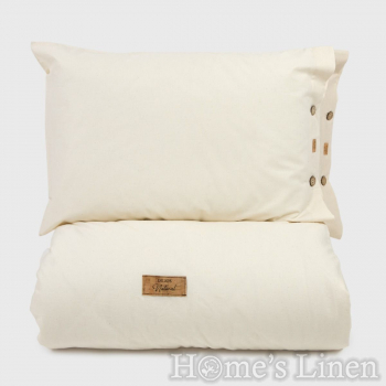 Спален комплект без долен чаршаф от 100% суров памук "Лайт", Natural Collection