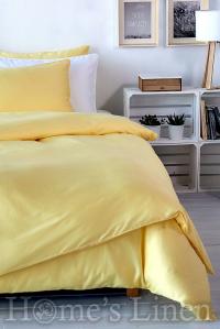 Еднолицев спален комплект памучен сатен в жълто, 100% памук "Съншайн", Classic Collection