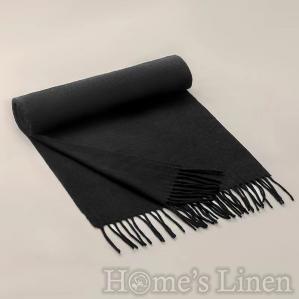 Шал от 100% мек кашмир в черно "Coal", Home's Linen