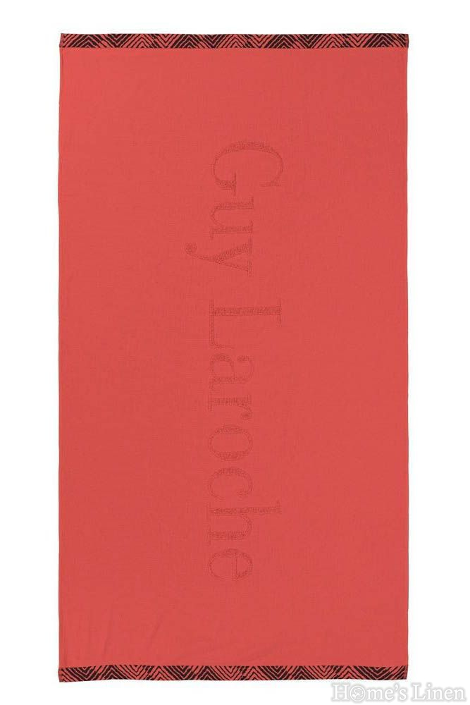 Beach towel 100% Cotton "Snap Coral", Guy Laroche