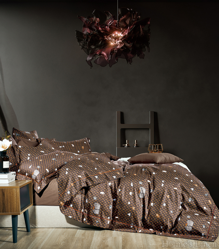 Luxury Bed Linen Set Cotton Sateen, 100% Cotton 300 Thread Count "Voyage", Premium Collection