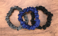 Scrunchie 100% Natural Silk, Skinny size "Navy", EM&EVE