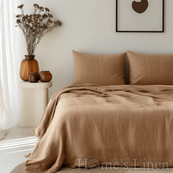 Спален комплект от 100% Френски пран лен 185гр/кв.м. "Натурал", Natural Linens Collection