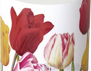 Декорирана свещ "Tulips white", IHR