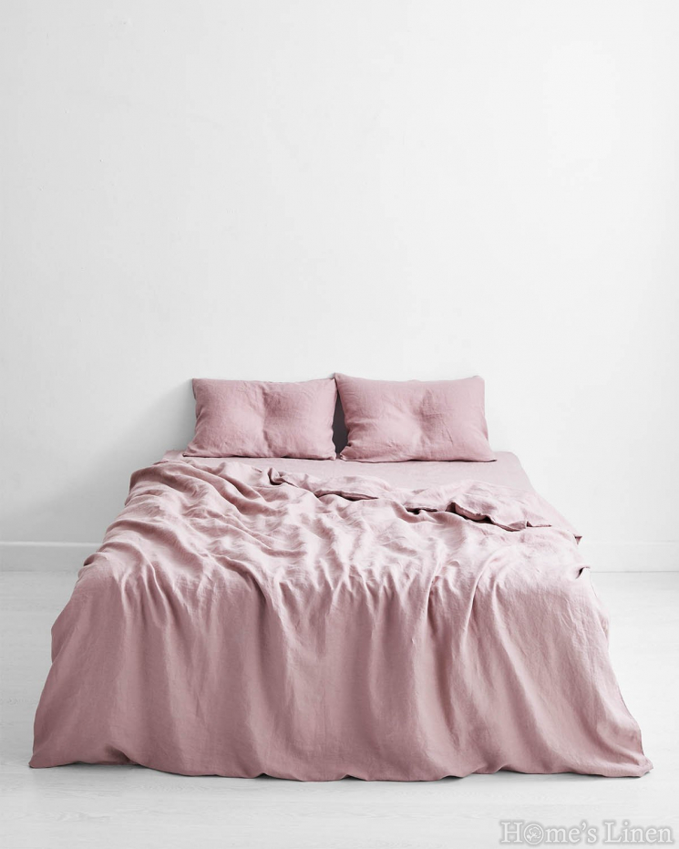 Duvet Cover 100% Natural Len "Lavender", Natural Linens Collection