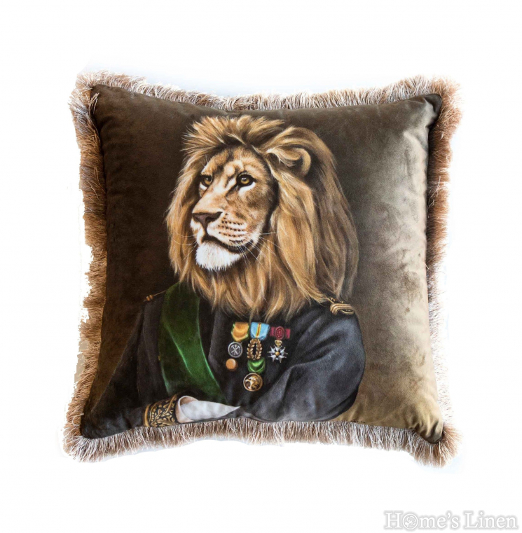 Decorative pillow  "EY236 Lion", Mika Velvet