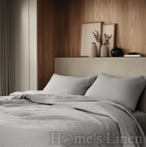 Copy of Copy of Copy of Pillowcase 100% Natural Len "Lavender", Natural Linens Collection