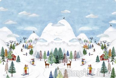 Детска подложка за хранене със зимни мотиви от полипропилен "Winter Joy"
