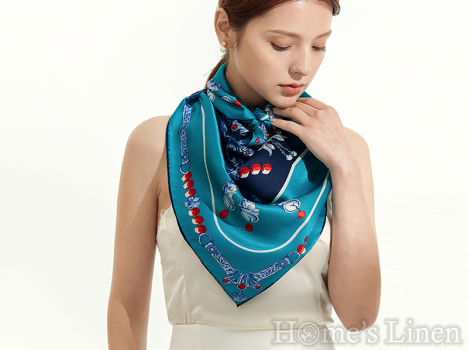 Луксозен шал от естествена коприна "Clavis", EM&EVE