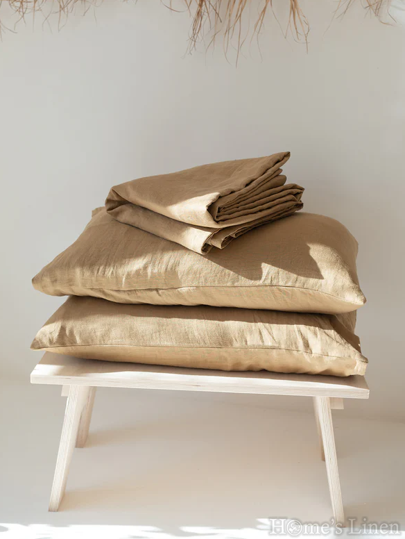 Copy of Copy of Copy of Fitted Sheets 100% Natural Len "Lavender", Natural Linens Collection