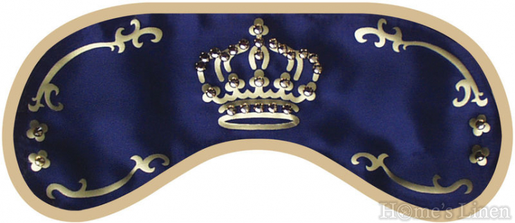 Sleep mask with Swarovski Cristal DayDream® Crown Blue