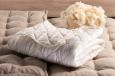 All season duvet cover with linen 100% Merino wool "Cuddle Nature Linen", the Woolland