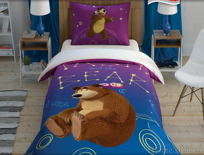 Kid's Bed Sets 100% cotton "Masha & The Bear Galaxy"