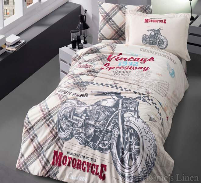 Kid's Bed Linen Set 3 parts 100% cotton  "Speedway"