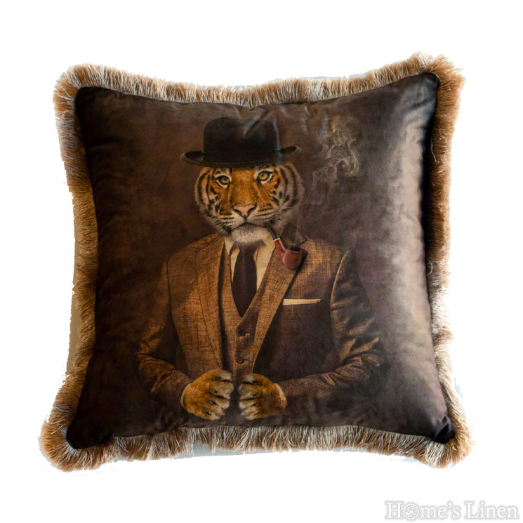 Decorative pillow  "EY238 Tiger", Mika Velvet