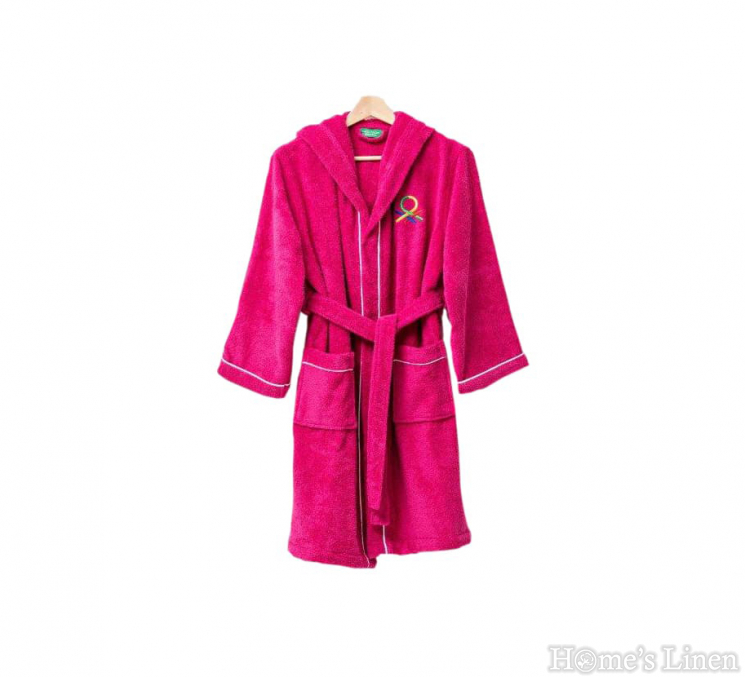 Kid's Bathrobe with Hood 100% cotton "Benetton", Benetton Casa