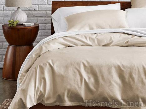Луксозен спален комплект памучен сатен, 100% памук 300 нишки, "Plain" Nude, Premium Collection Луксозен спален комплект памучен сатен, 100% памук 300 нишки, "Plain" Nude, Premium Collection