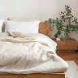 Duvet Cover 100% Natural Len "Oats Beige", Natural Linens Collection