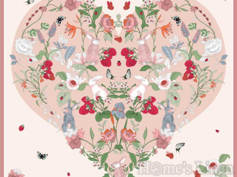 Луксозен шал от естествена коприна "Lepus et Rosas", EM&EVE