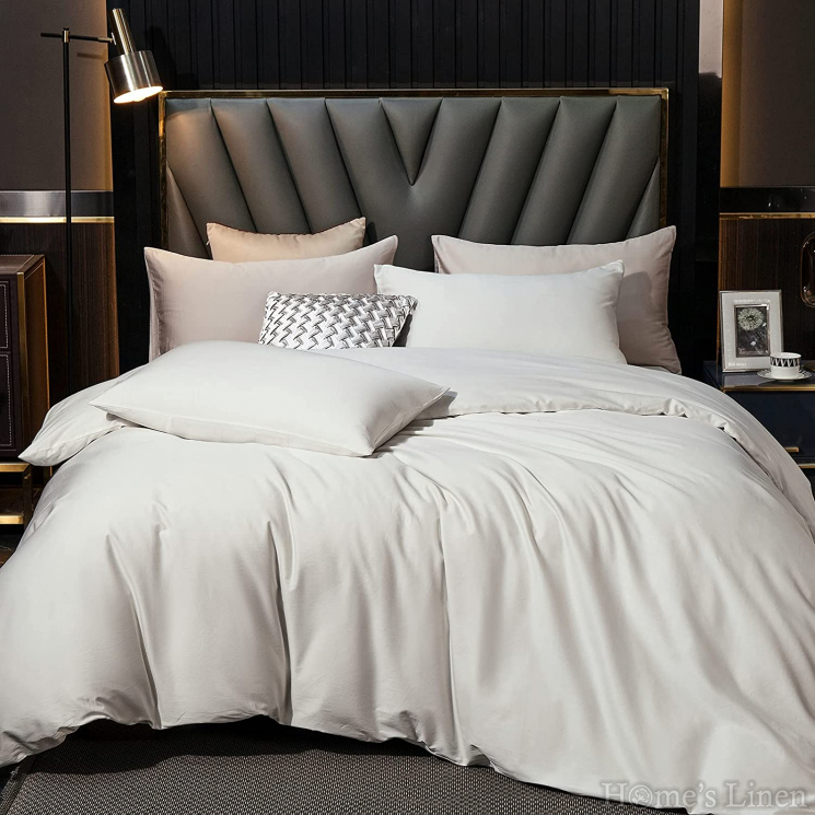 Bed Linen Set cotton satin, 100% cotton "Classic white", Classic Collection