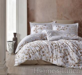 Copy of Copy of Copy of Copy of Copy of Bed Linen set cotton sateen, 100% cotton "Marsela" V6 Dark Brown, MIKA