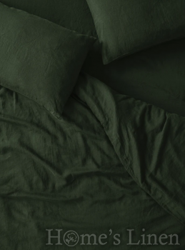 Калъфка за възглавница 100% Френски пран лен 185гр/кв.м. "Гора", Natural Linens Collection