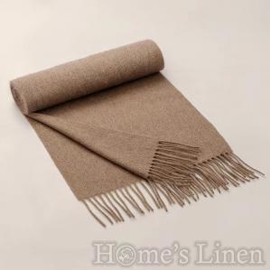 Шал от 100% мек кашмир в млечно бежово "Choco", Home's Linen